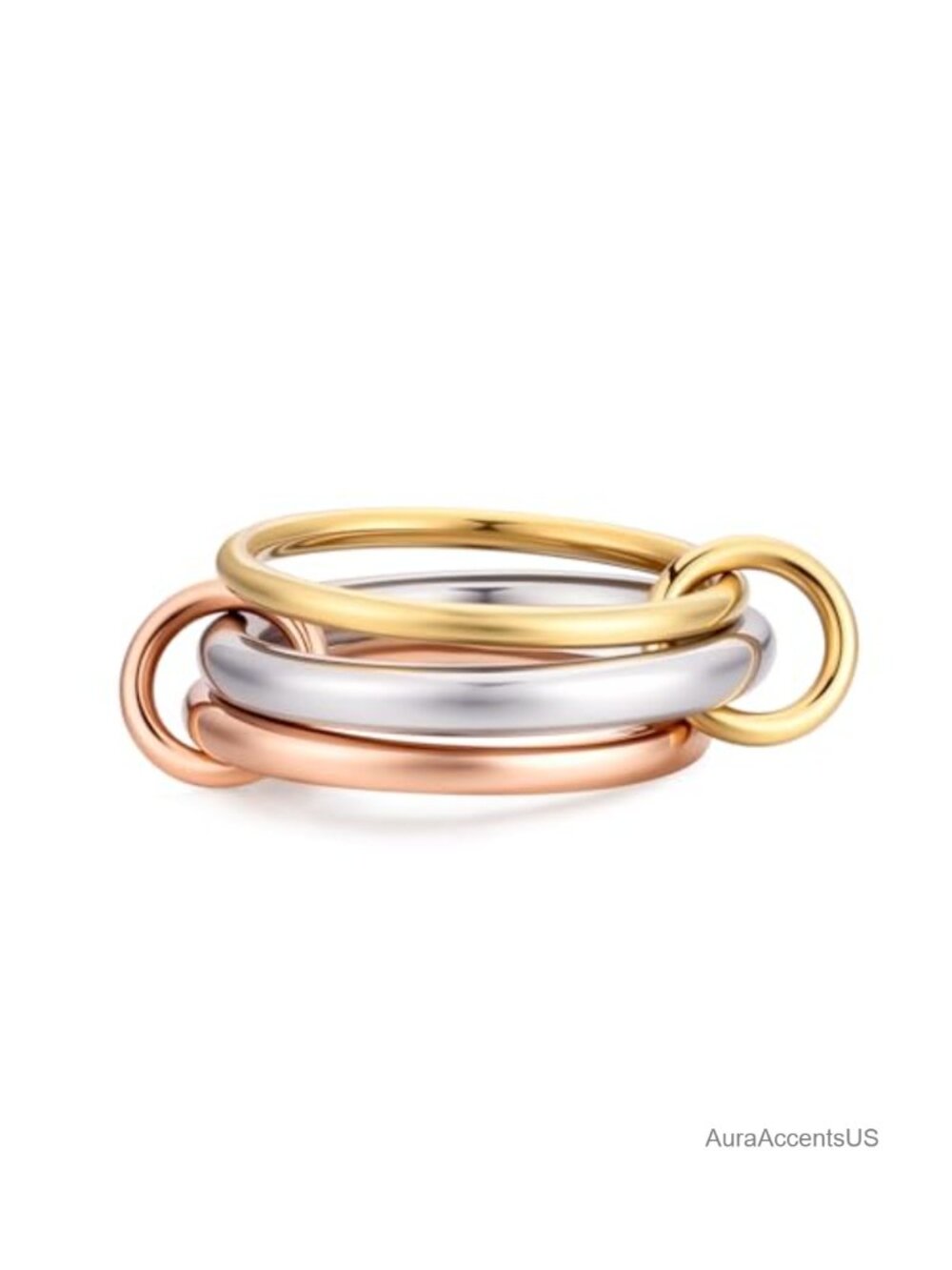 Dainty 14K Gold Plated Stacking Rings Set Hypoallergenic Size 7